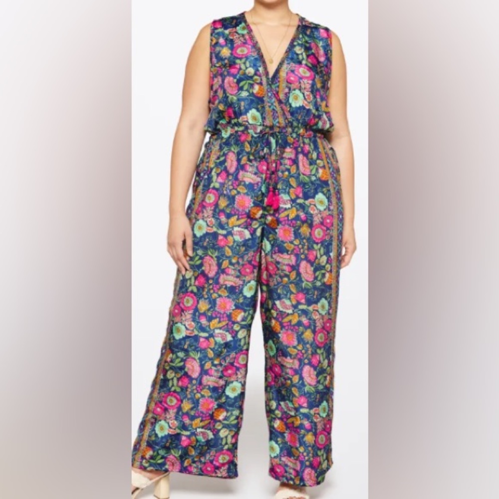 Floral Print Women's Junpsuit
